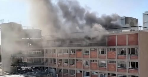 Misiles iraníes impactan el Hospital Soroka en Beersheba