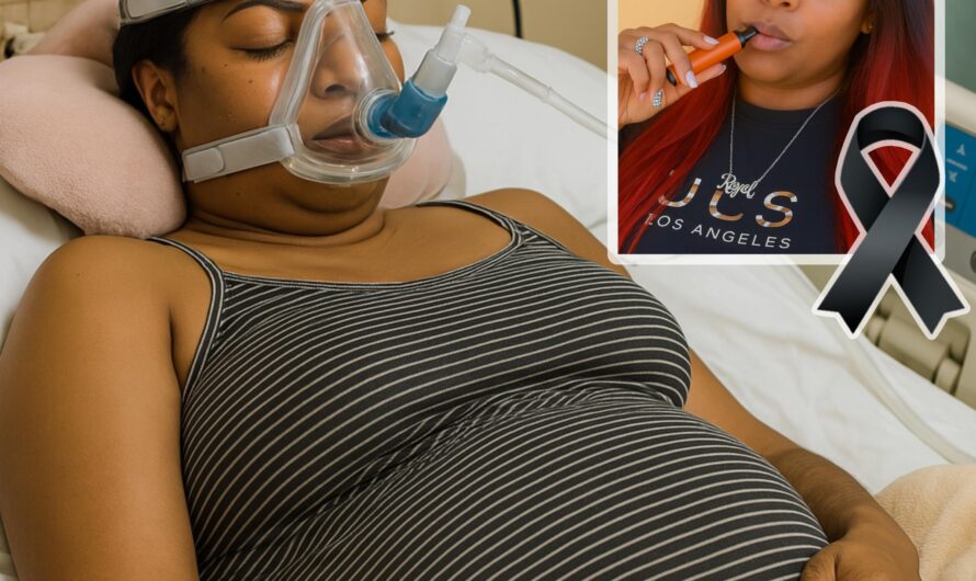 La joven tras complicaciones de salud asociadas al uso de vapes