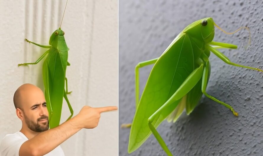 🦗 Amblycorypha: El Insecto que Anuncia Buenas Nuevas