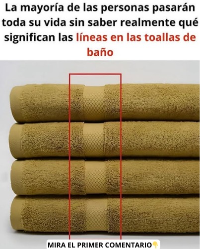 Las Líneas Ocultas en Tus Toallas de Baño: Un Secreto que No Conocías