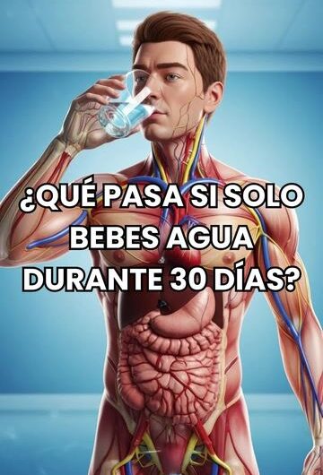 ¿Qué pasa si solo bebes agua durante 30 días?