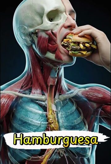 ¿Qué ocurre dentro de tu cuerpo cuando comes hamburguesa por la noche?