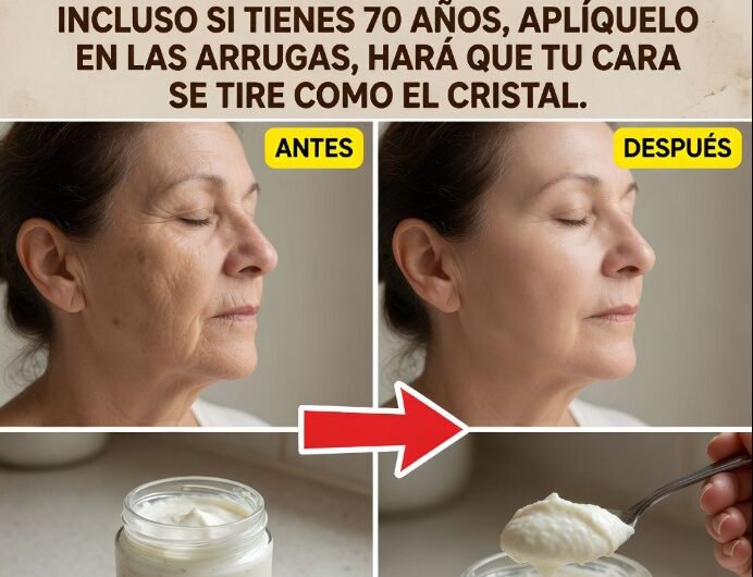 La crema casera con bicarbonato que muchas personas usan por la noche para suavizar la apariencia de la piel