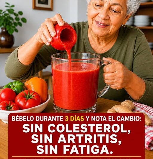 Cómo Bajar el Colesterol Malo y Limpiar tus Arterias con el Batido de Tomate, Zanahoria y Jengibre