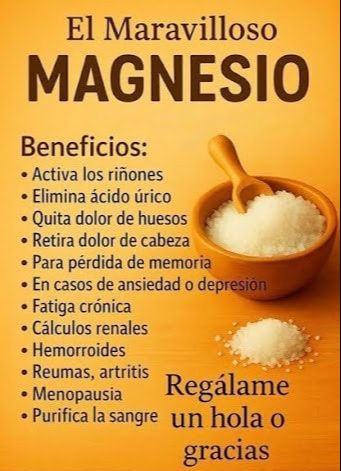 El Maravilloso Magnesio: Beneficios y Receta Energizante
