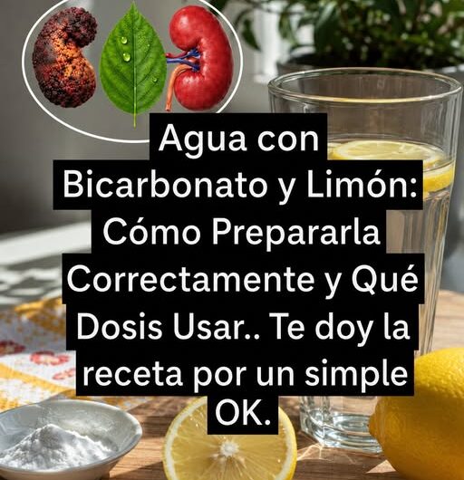 Beneficios y Cómo Preparar Agua con Bicarbonato y Limón