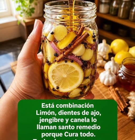 Vermas Poderoso Remedio Natural con Limón Ajo Jengibre y Canela
