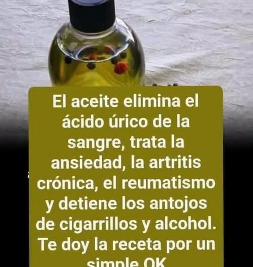 El aceite que ayuda a controlar el ácido úrico en la sangre: lo que debes saber
